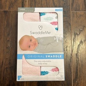 Baby Swaddle - 3/6mo - 2 pack - 100% cotton